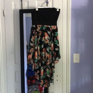 High low floral dress